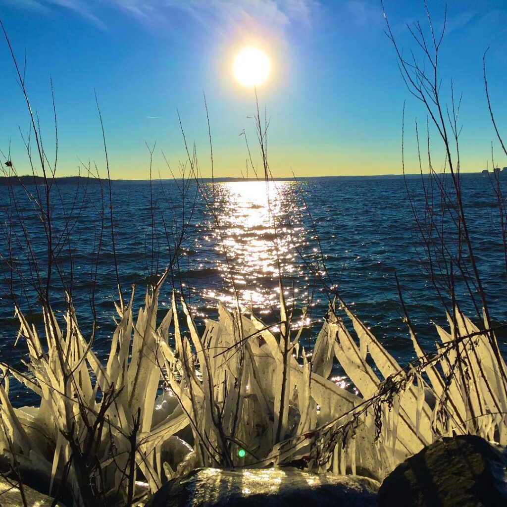 Icy shores of Lake Monona
