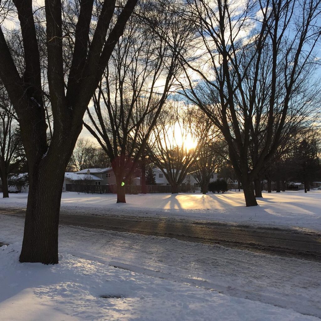 New Year's sunset