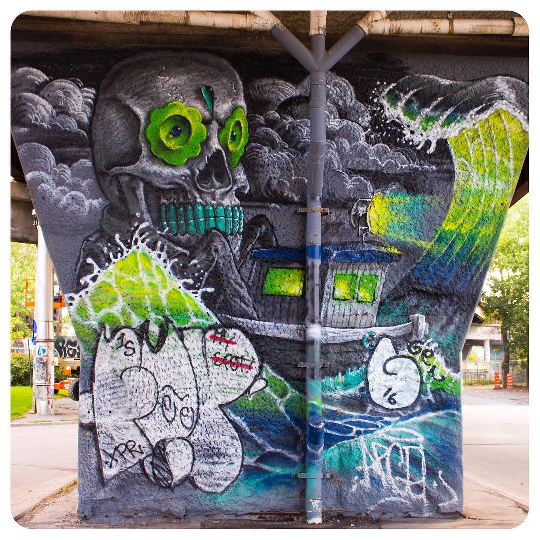 Mural/graffiti in Montréal