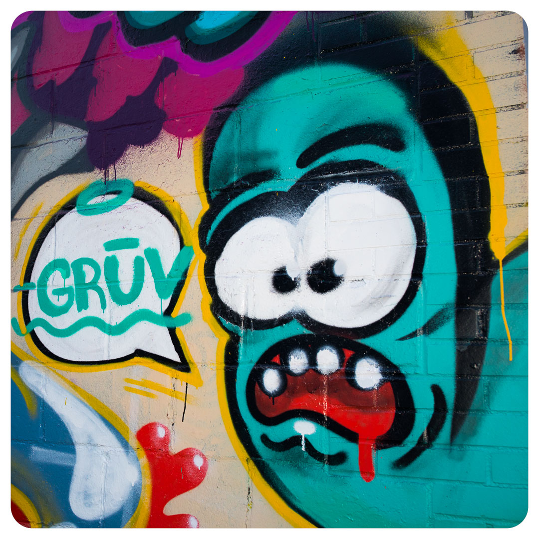 Street art / mural / graffiti on Monona Drive