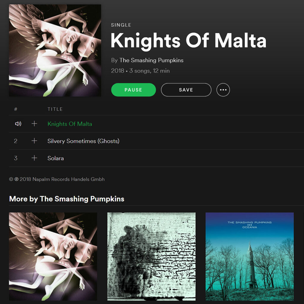 Knights of Malta - Smashing Pumpkins