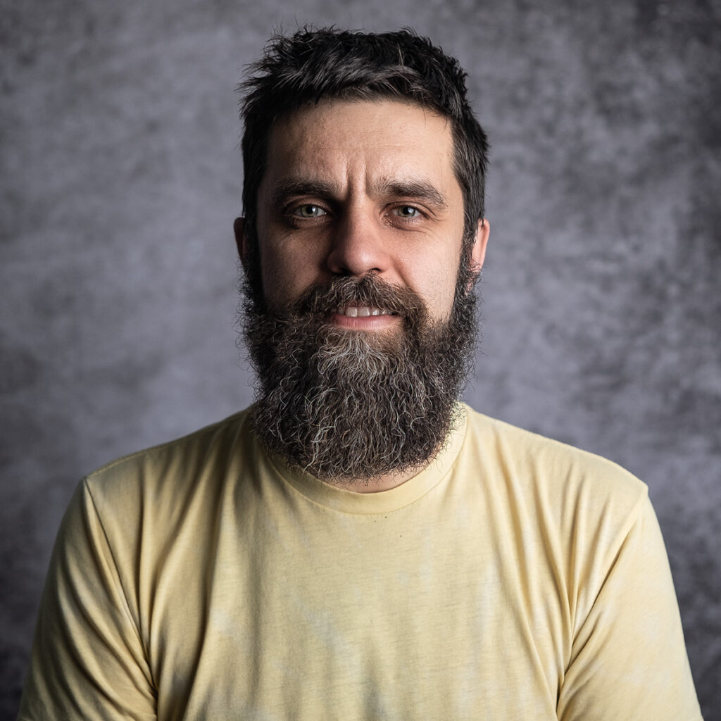 Studio portrait of a man