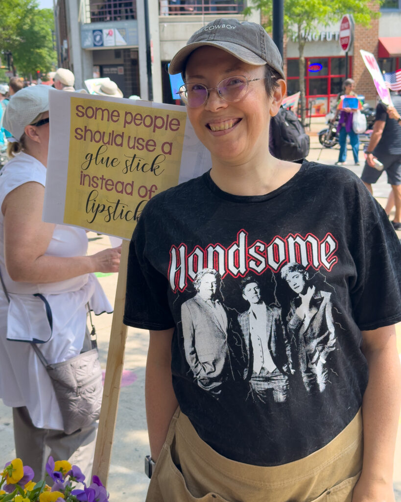 Annie at No Kings Madison in June 2025