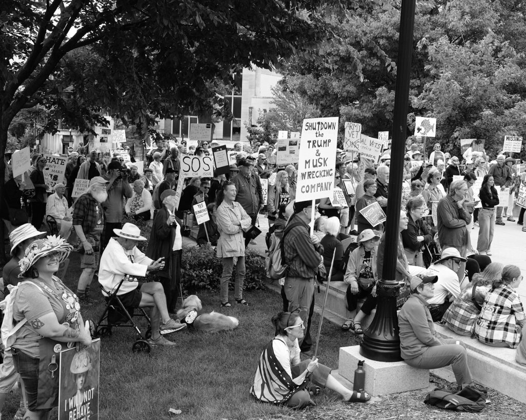 Good Trouble Lives On - John Lewis protest in Madison, WI